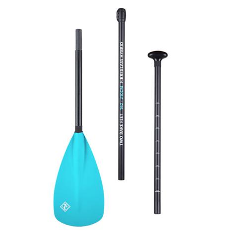 Two Bare Feet 3 Piece Fibreglass Hybrid SUP Paddle - Aqua £39.99